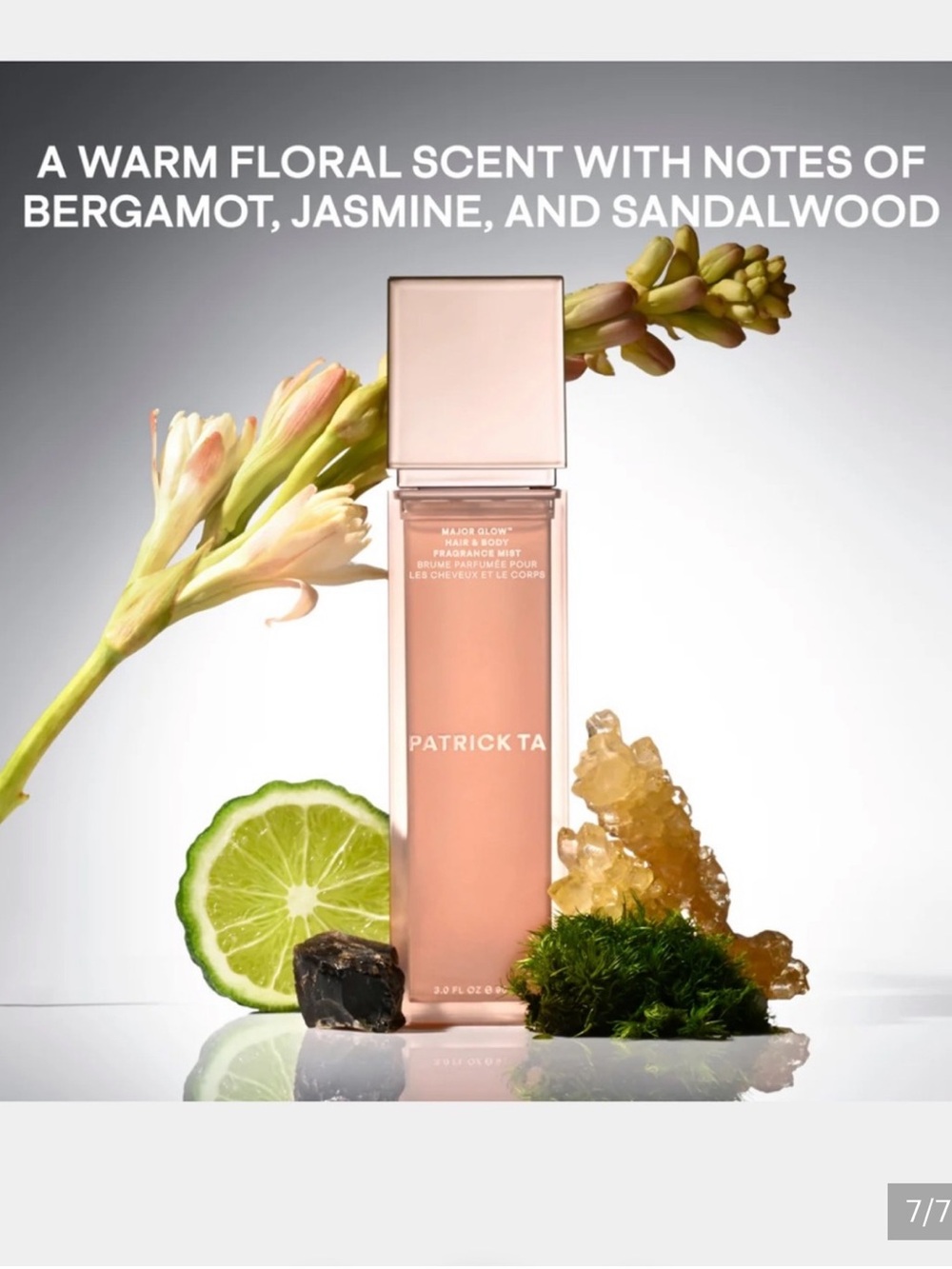Patrick Ta Major Glow Hair & Body Fragrance Mist bergamot orange